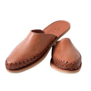 Dandy Del Mar Sayulita Leather Slides Mules Sandals Hand Made in Mexico Women 8